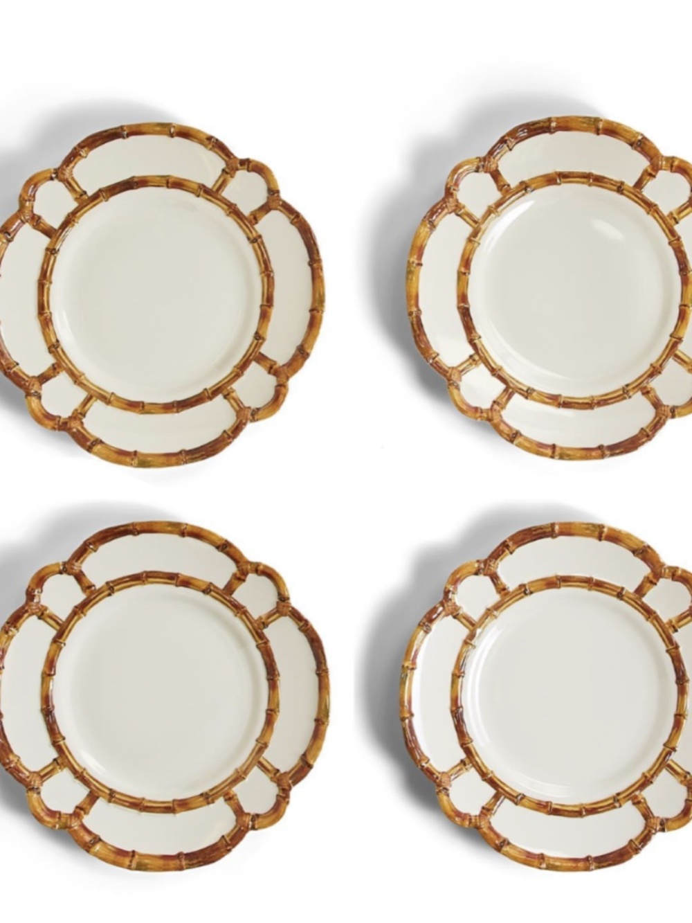 S/4 Bamboo Touch Salad / Dessert Plate